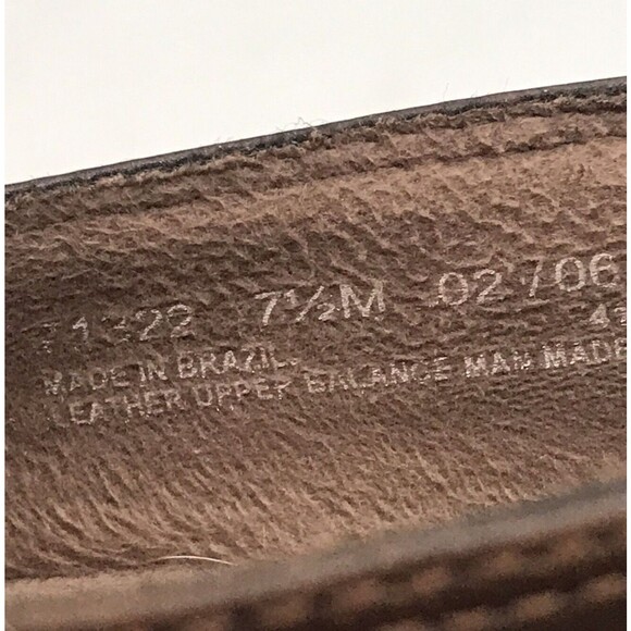 Clarks May Poppy Brown Leather Slip On Loafers Women's 7.5M Side Gusset Shoes - Picture 9 of 11